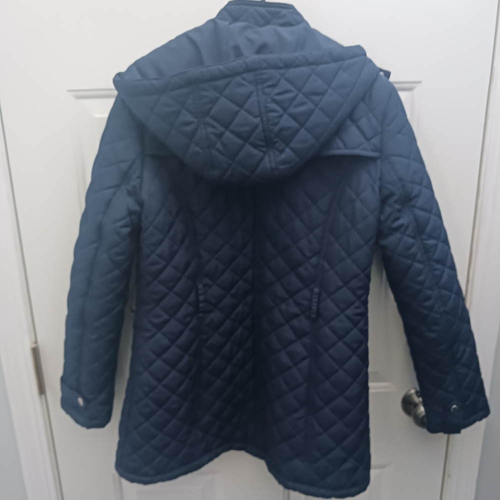 Tommy Hilfiger Women's Navy Quilted Jacket - Picture 9 of 11